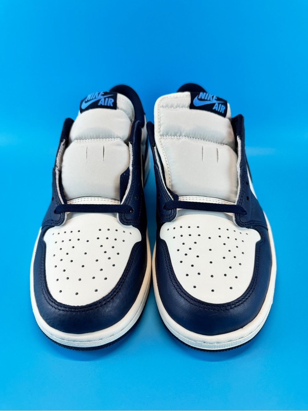 Air Jordan 1 Retro Low OG Obsidian University Blue-Sail Men’s 9.5 Brand New